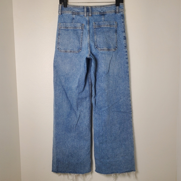 Mango MNG Women's Catherine High Rise Wide Leg Jean - Picture 8 of 16